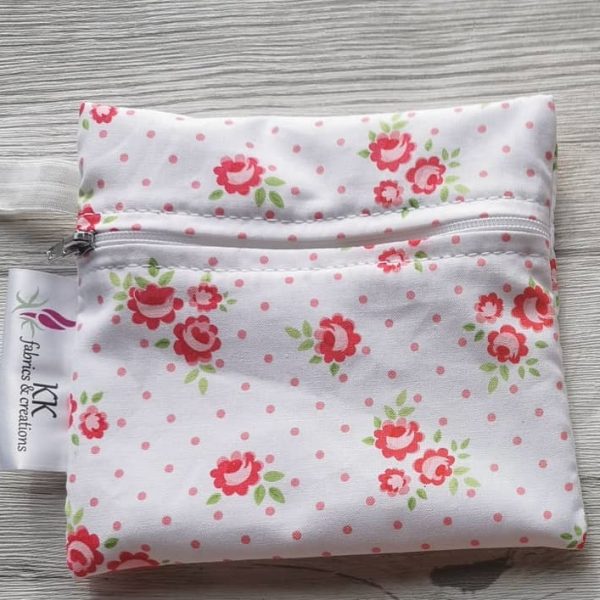 wetbag roses stoffbinden slipeinlagen nasstasche handmade sendoro brusan