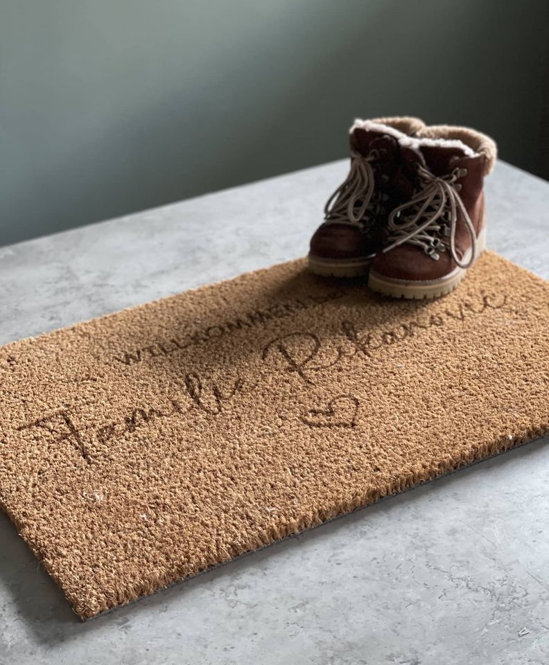 Lustige Fußmatte Uffbasse  Individuelle 🎁 persönliche 🎁 personalisierte  Geschenke bedruckt ▫ bestickt ▫ graviert